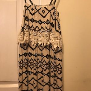 black and white sheveron dress from millie